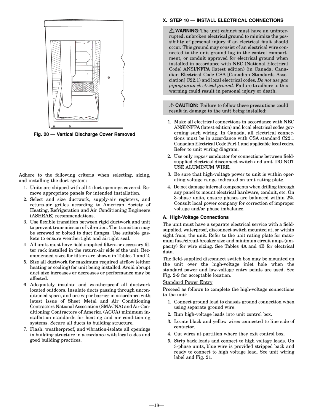 Bryant 588A, 589A user manual Install Electrical Connections, High-Voltage Connections 