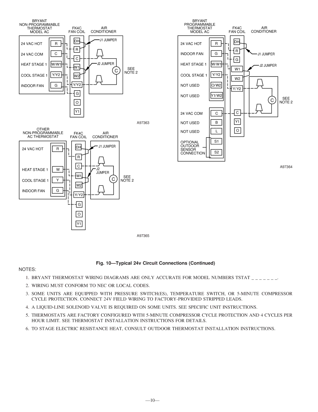 Bryant 591B instruction manual J1 Jumper 