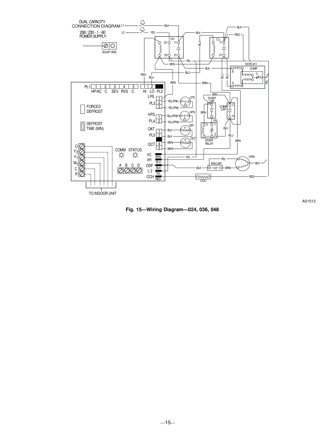 Bryant 598B instruction manual Wiring Diagram-024, 036 