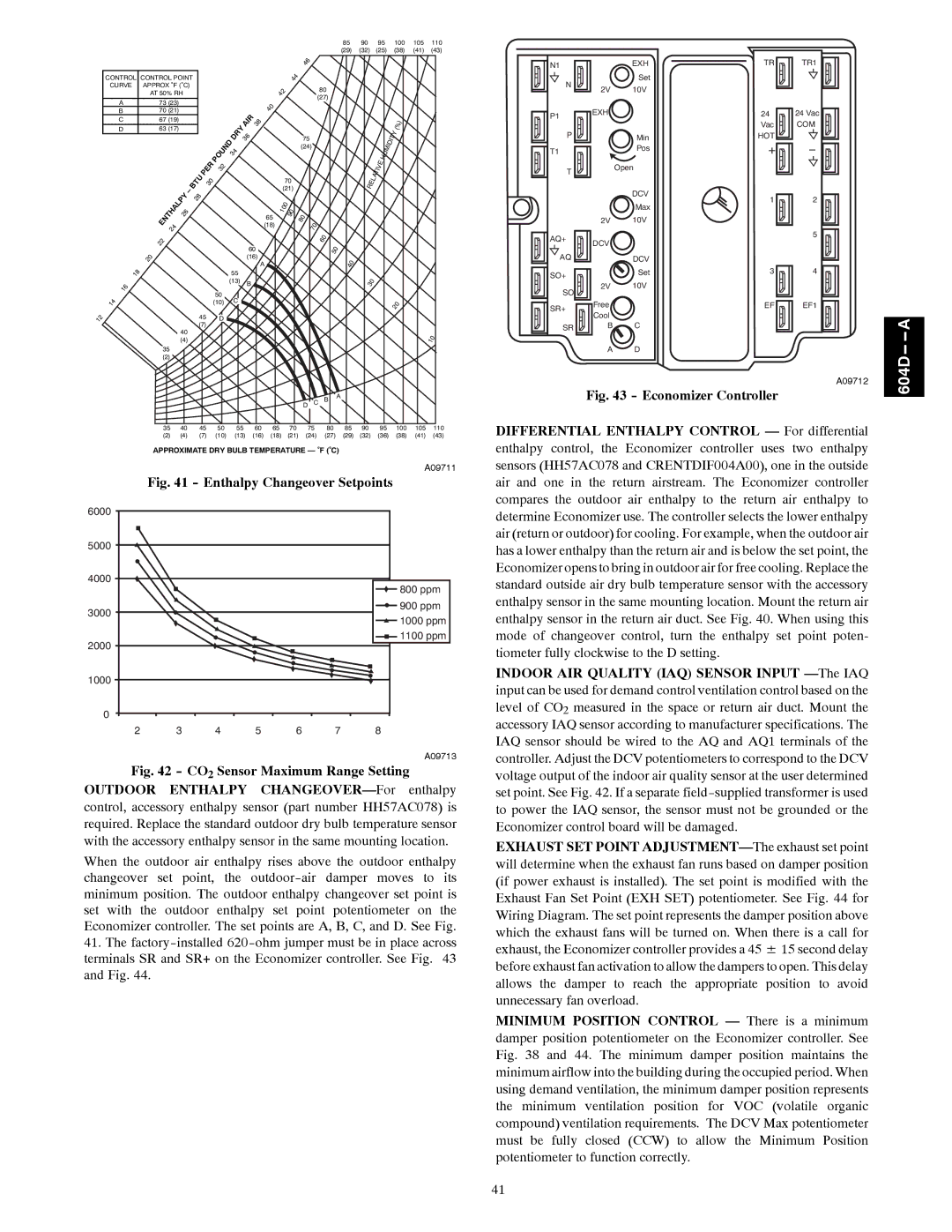 Bryant 604D--A installation instructions Economizer Controller 