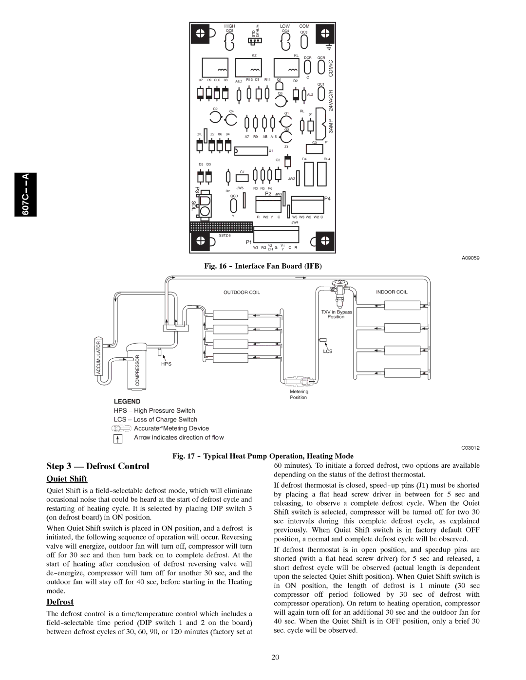 Bryant 607C-A installation instructions Defrost Control, Quiet Shift 