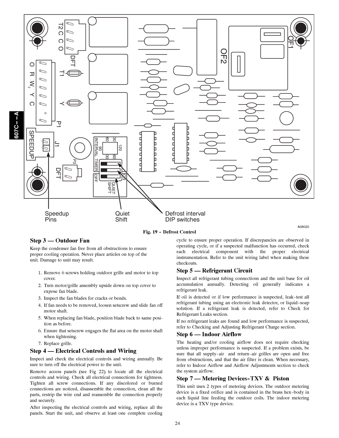 Bryant 607C-A installation instructions Outdoor Fan, Electrical Controls and Wiring, Refrigerant Circuit, Indoor Airflow 