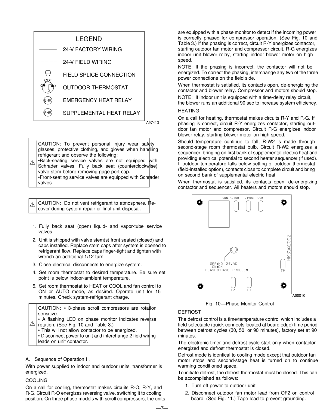 Bryant 661S, 661G, 661C instruction manual Sequence of Operation l, Phase Monitor Control 