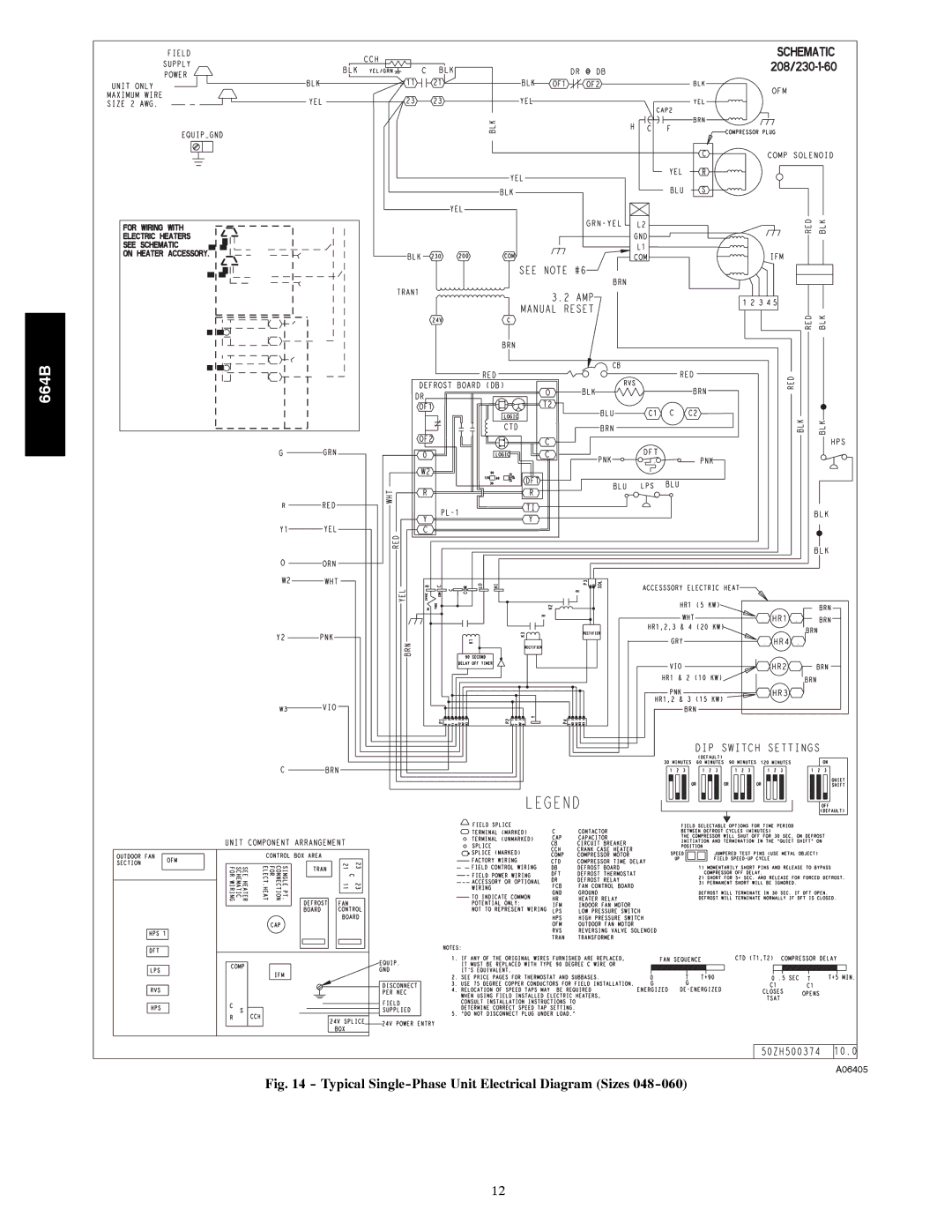 Bryant 664B installation instructions A06405 