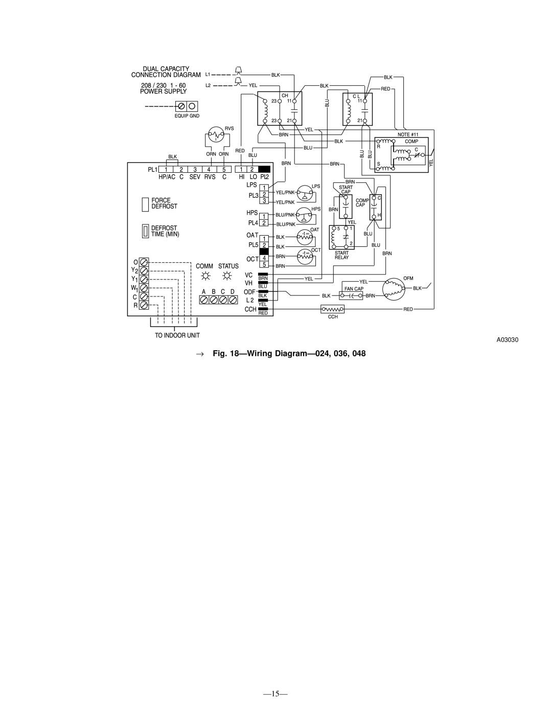 Bryant 698B instruction manual → -Wiring Diagram-024, 036 