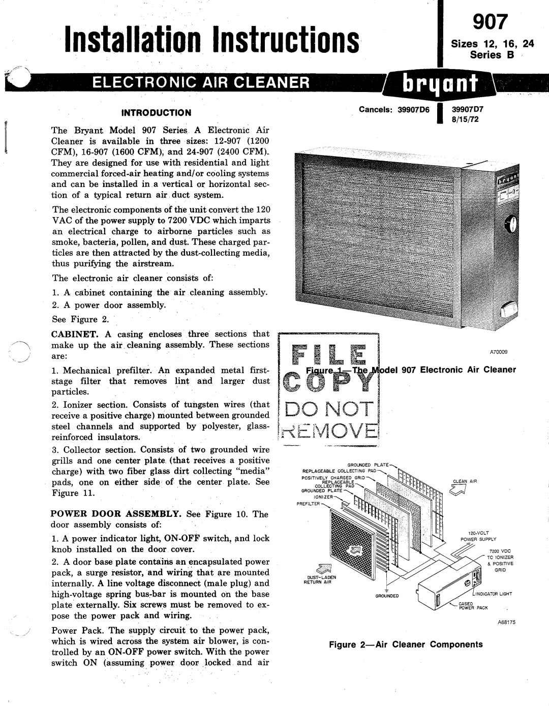 Bryant 907 manual 