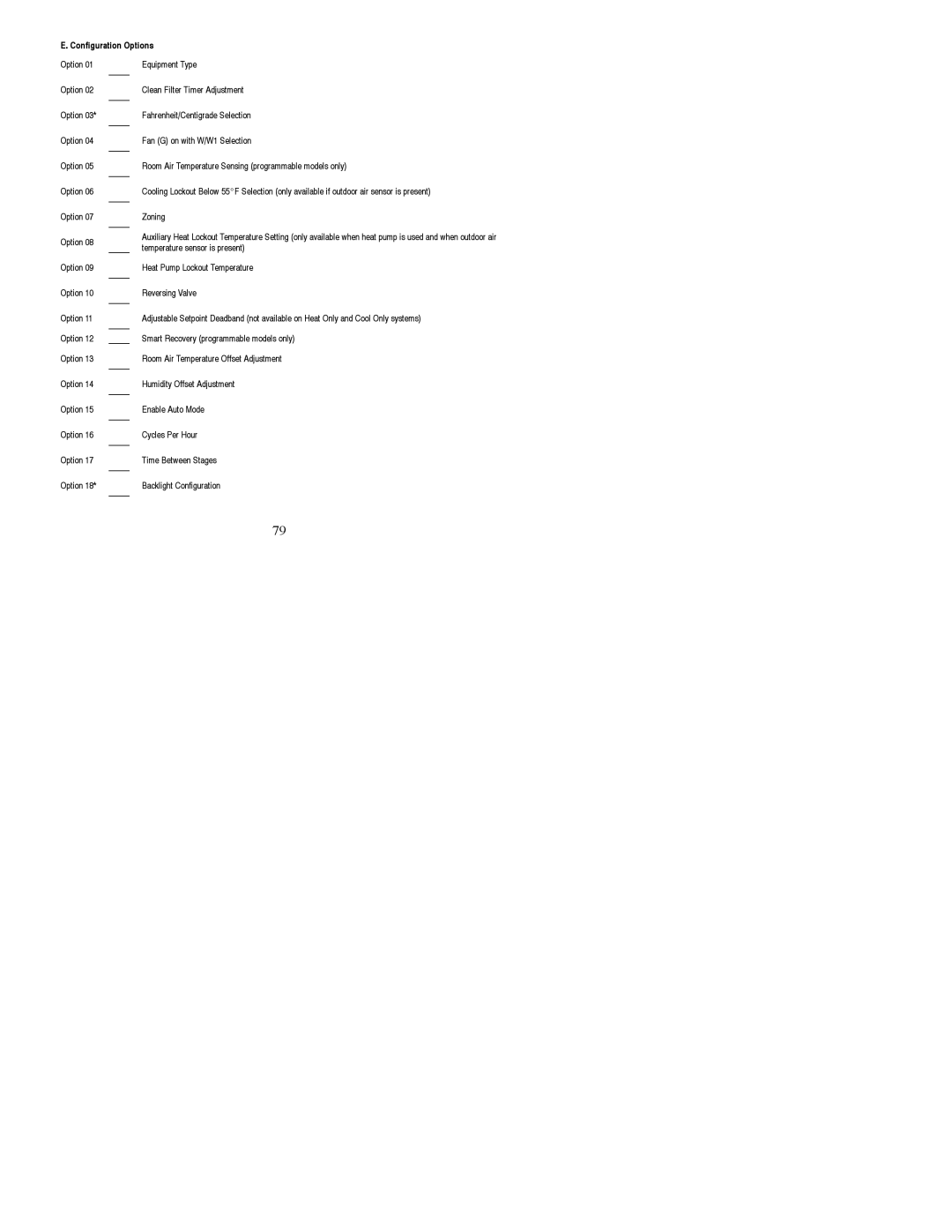 Bryant A07045, A07044 installation instructions Configuration Options 