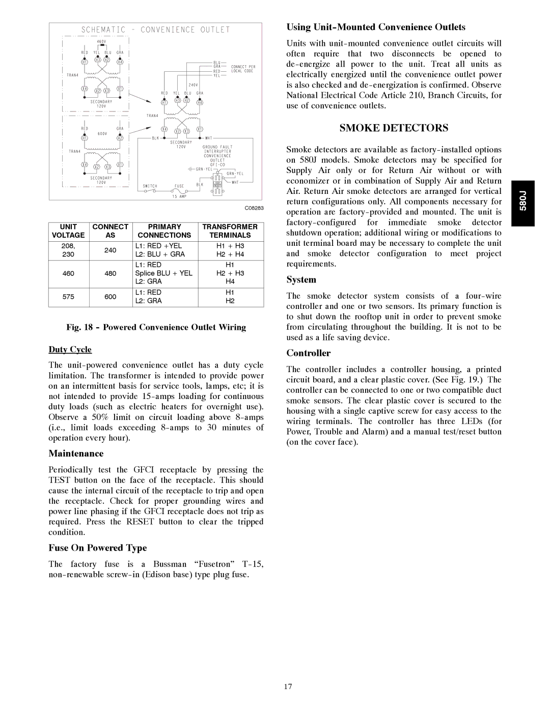 Bryant 580J*08--14D, F appendix Smoke Detectors 