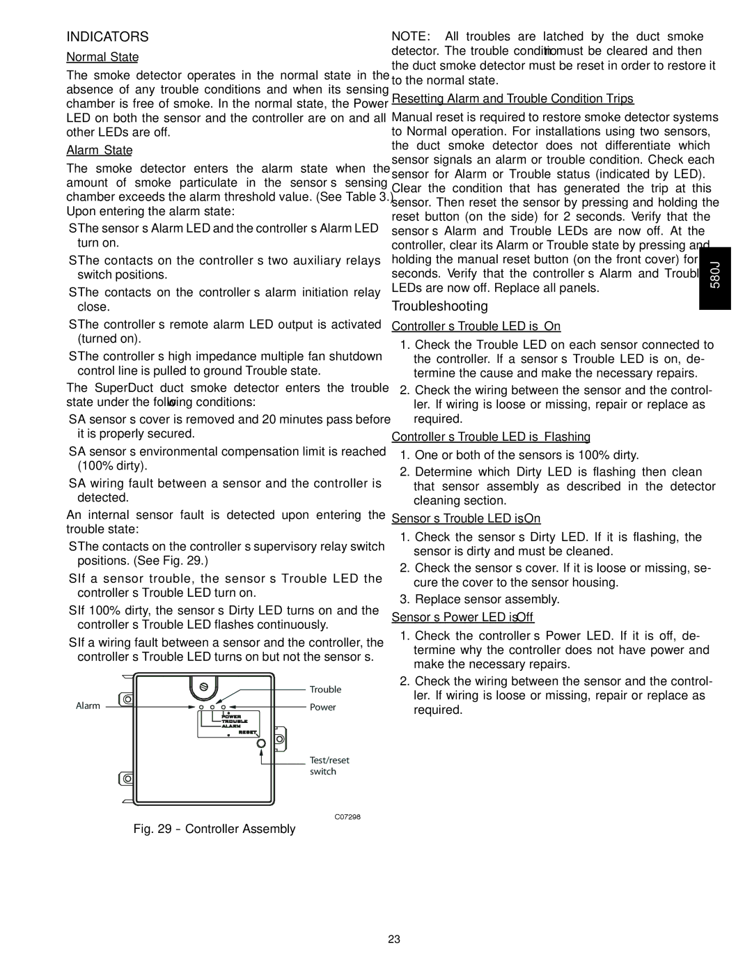 Bryant 580J*08--14D, F appendix Troubleshooting 