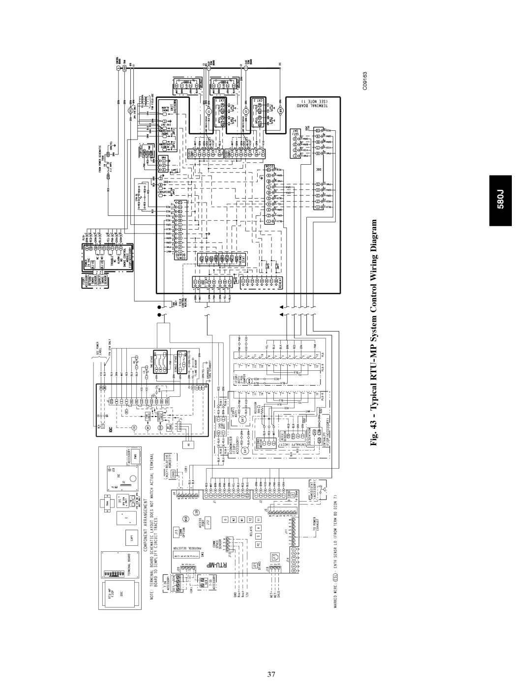 Bryant 580J*08--14D, F appendix Typical RTU-MP System Control Wiring Diagram 