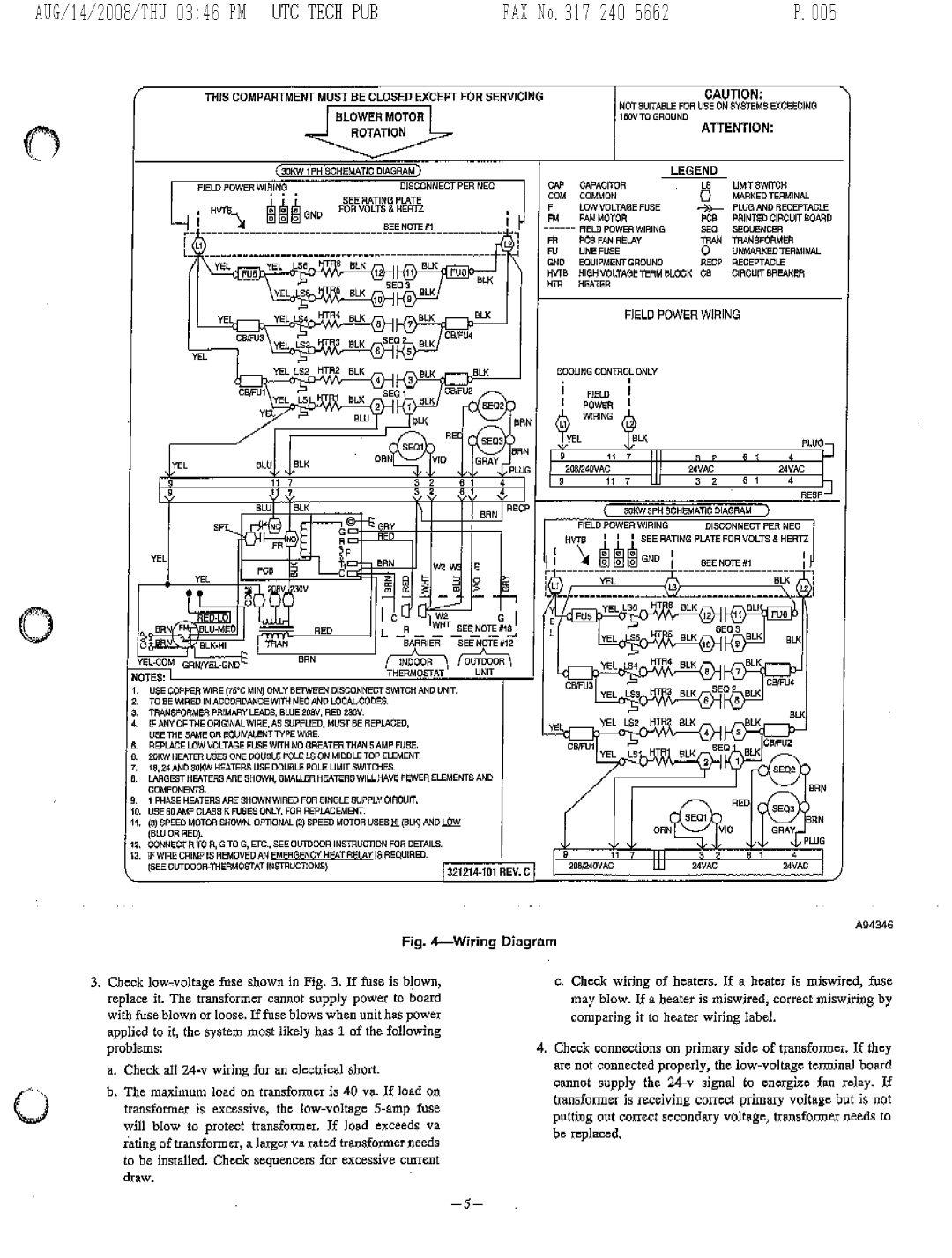 Bryant FA4A, FC4B, FB4A manual 