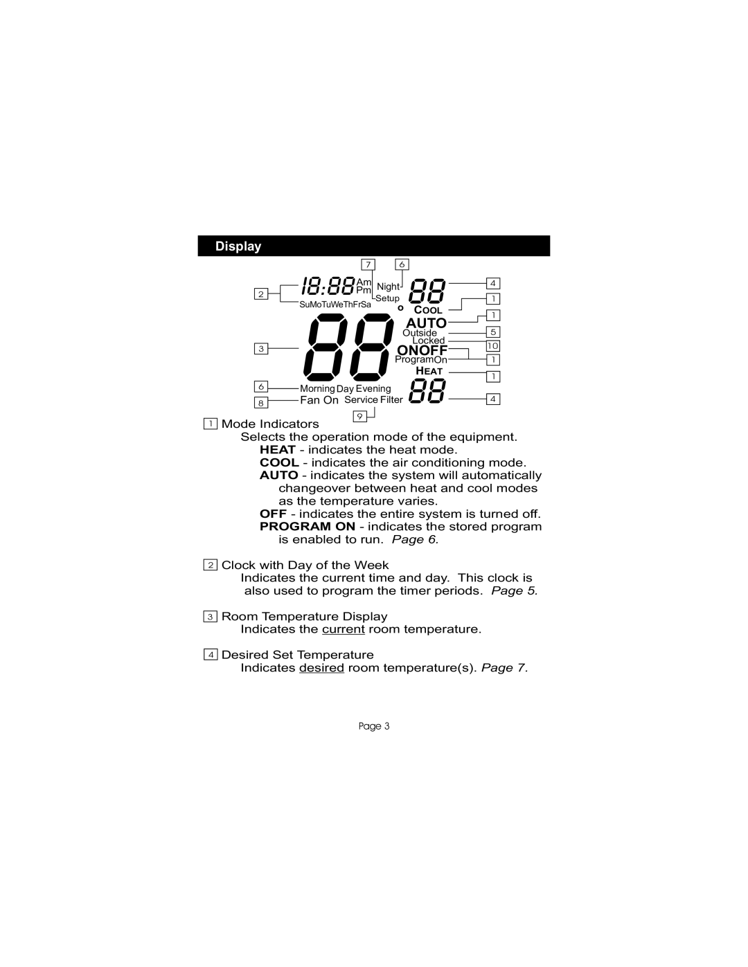 Bryant gas furnaces manual I888, Display 