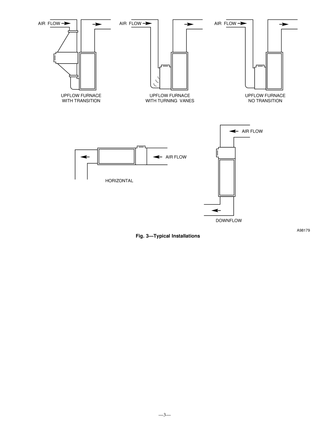 Bryant MACA instruction manual ÐTypical Installations, Ð3Ð 