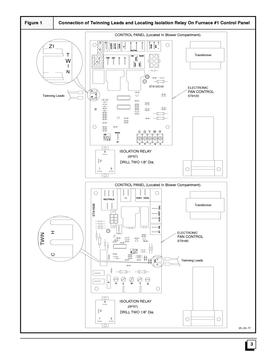 Bryant NAHA003WK.01 installation instructions Twin 