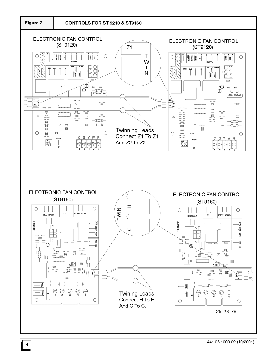 Bryant NAHA003WK.01 installation instructions Twining Leads, 25--23--78 