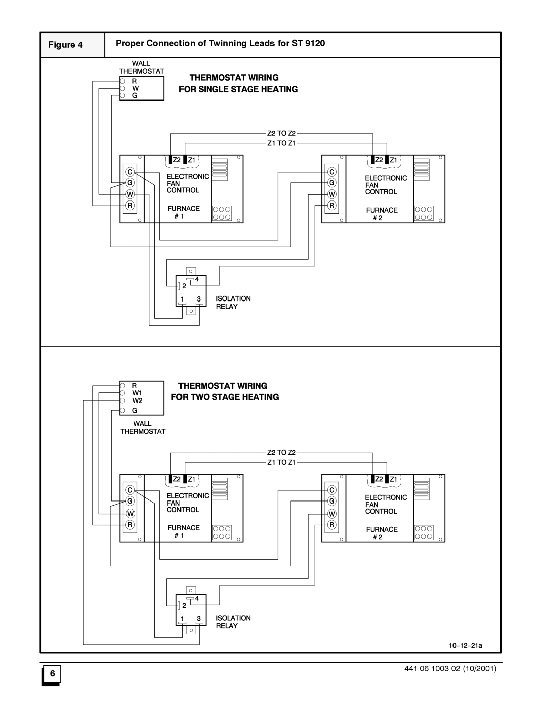 Bryant NAHA003WK.01 installation instructions Proper Connection of Twinning Leads for ST 