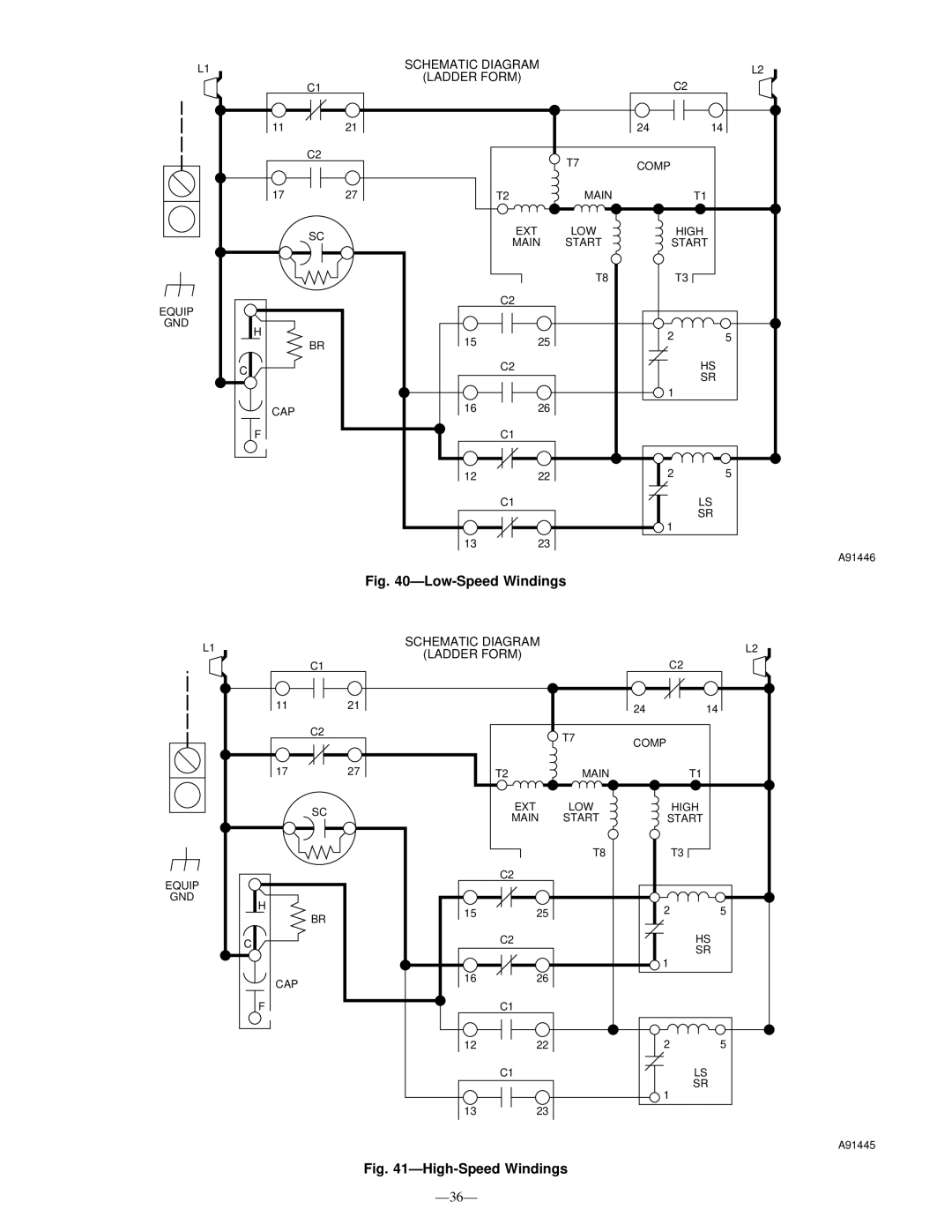 Bryant R-22 service manual Low-Speed Windings 