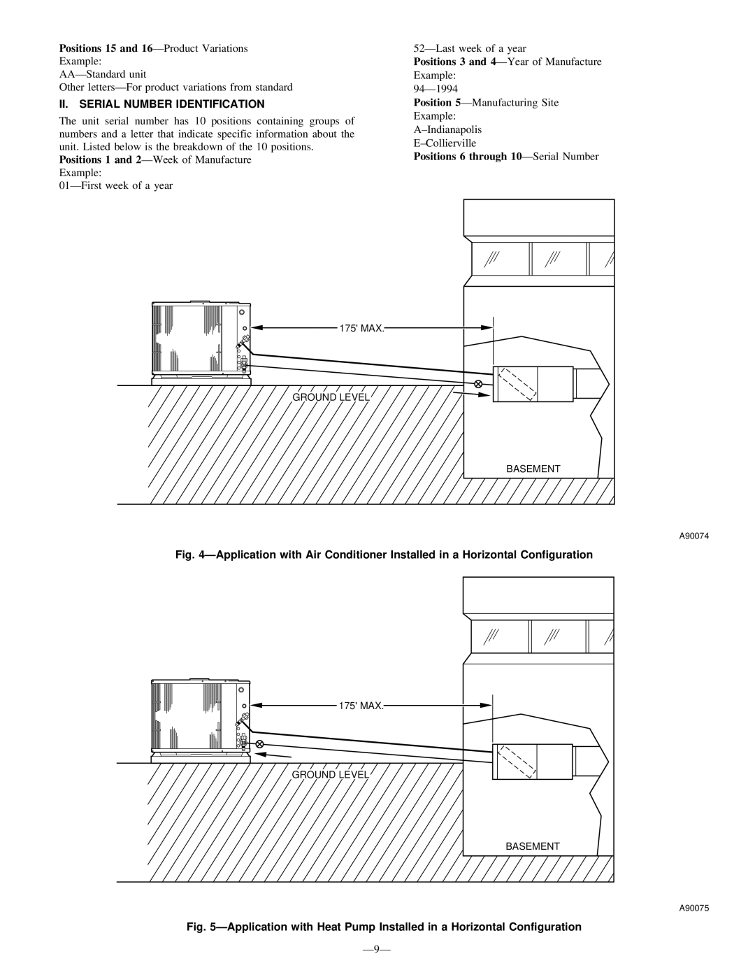 Bryant R-22 service manual II. Serial Number Identification, Positions 6 through 10-Serial Number 