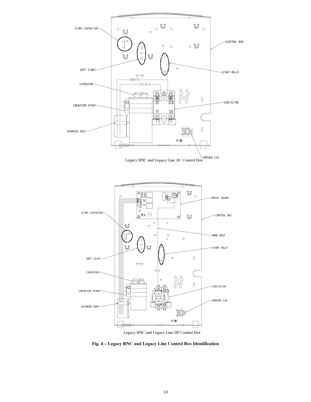 Bryant R-22 service manual Legacy RNC and Legacy Line Control Box Identification 