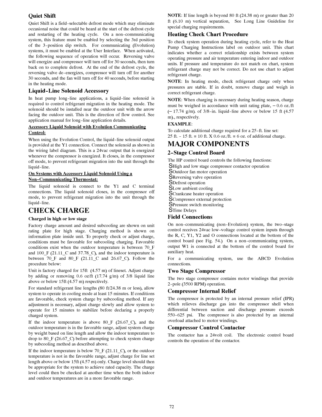 Bryant R-22 service manual Major Components 