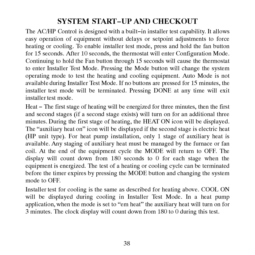 Bryant T6-PAC, T6-NAC, T6-NHP, T6-PHP installation instructions System START−UP and Checkout 