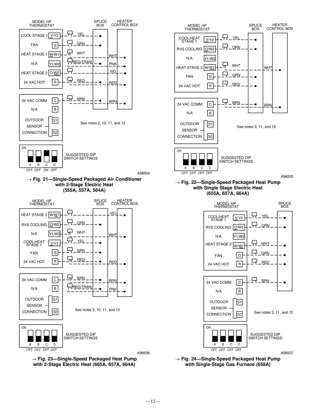 Bryant TSTAT instruction manual → ÐSingle-Speed Packaged Air Conditioner 