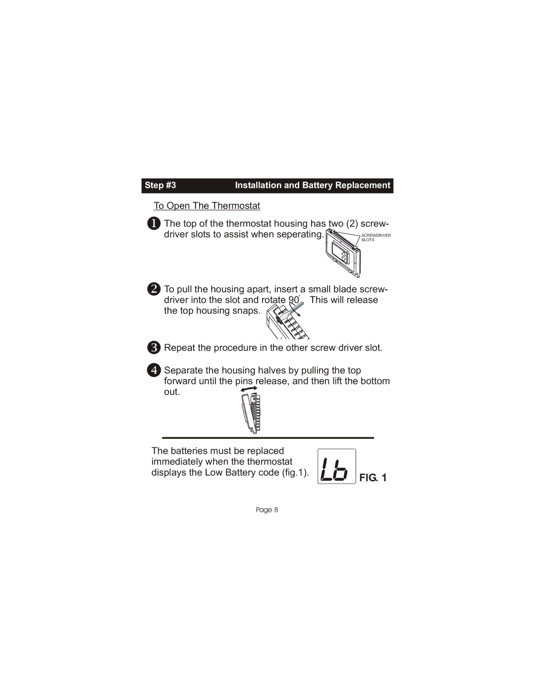 Bryant TSTATBBNQ001 manual Step #3 