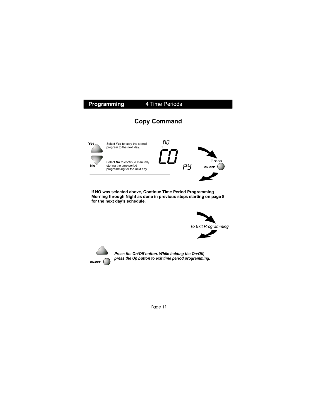 Bryant TSTATBBP2W01, P474-0401RF manual Copy Command 