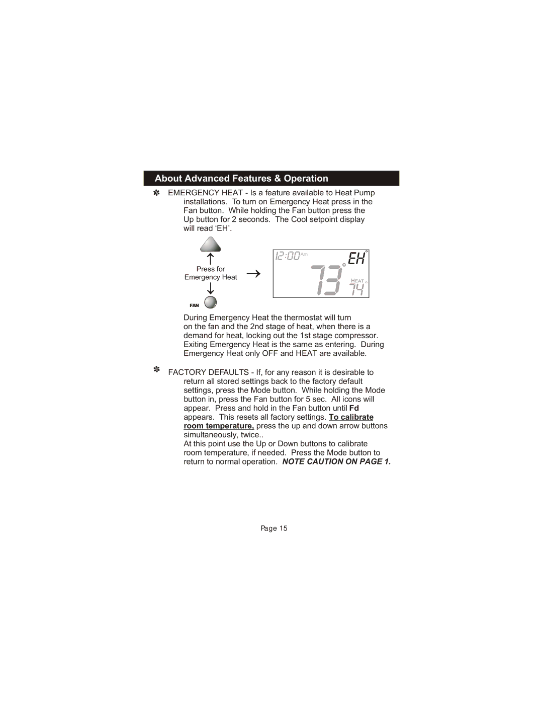 Bryant TSTATBBPS101 manual 1200eho 