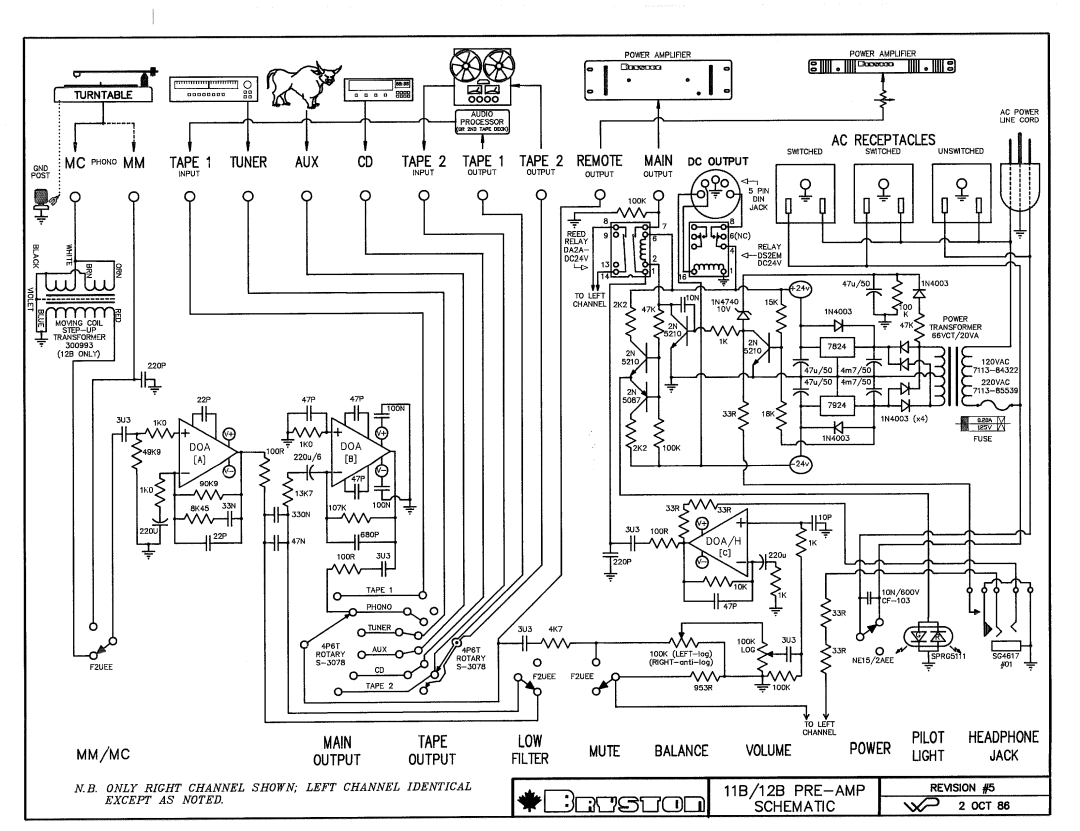 Bryston 12B, 11B manual 