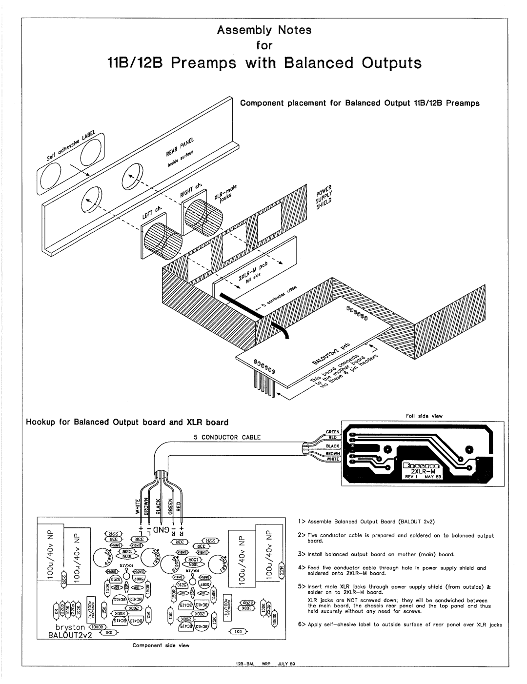 Bryston 12B, 11B manual 