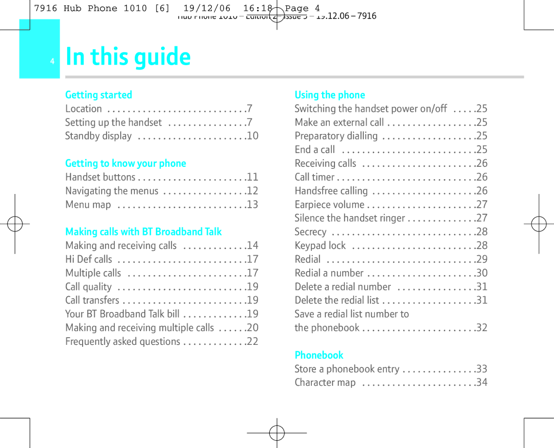 BT 1010 manual This guide 