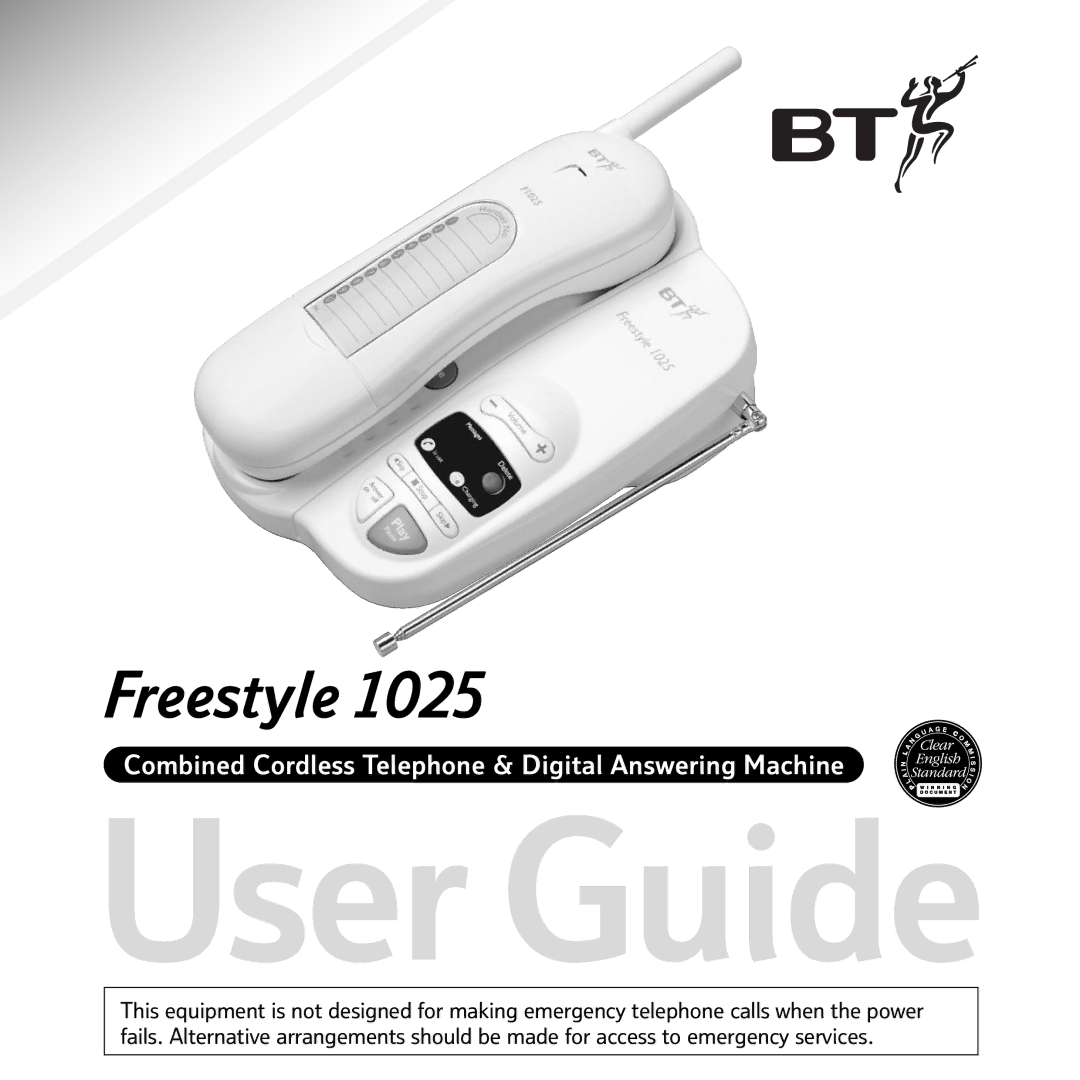 BT 1025 manual User Guide, Freestyle 