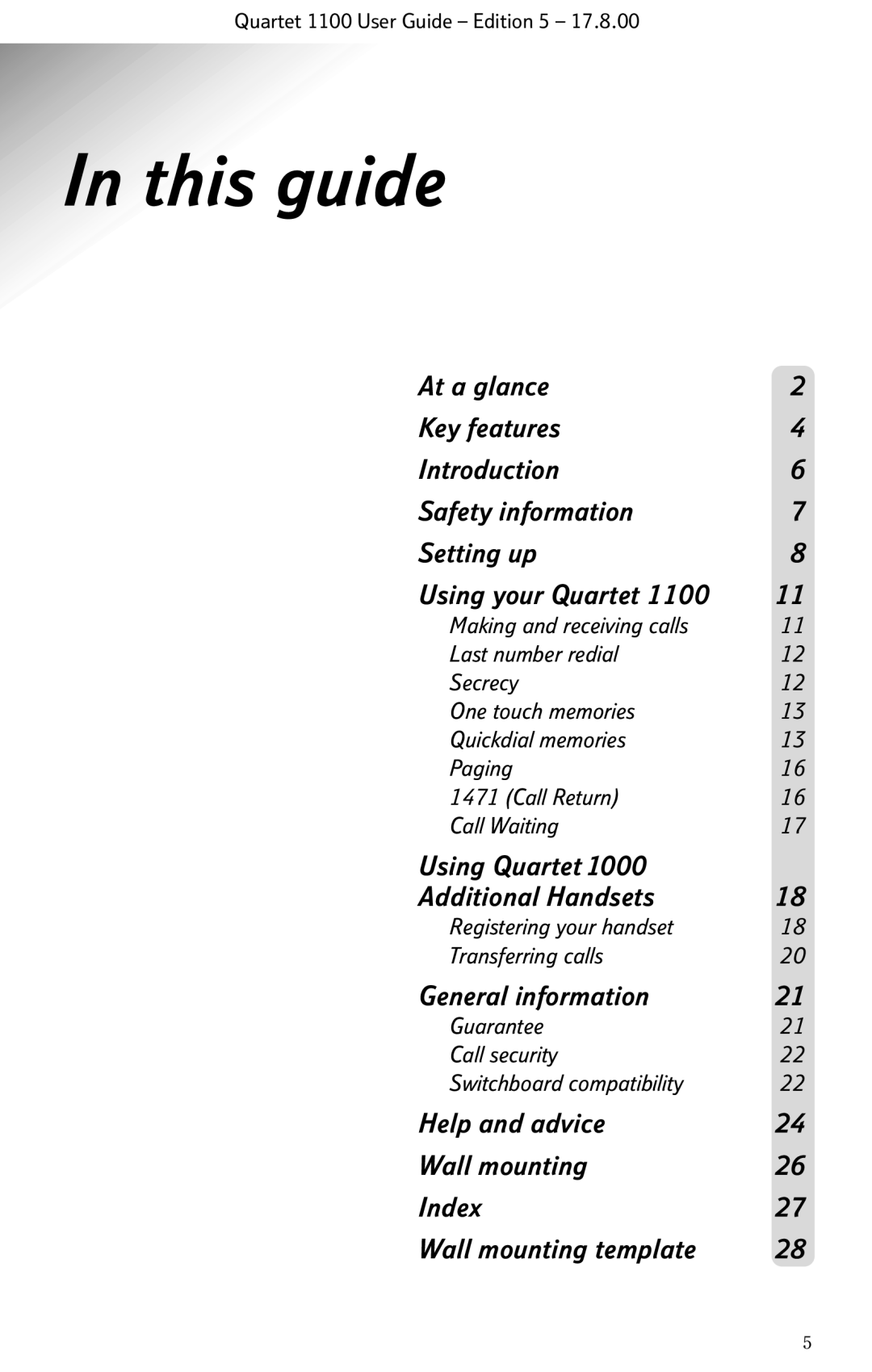 BT 1100 manual This guide 