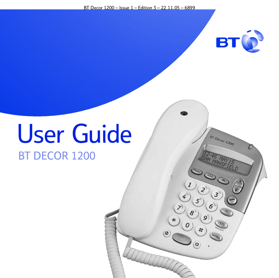 BT 1200 manual User Guide 