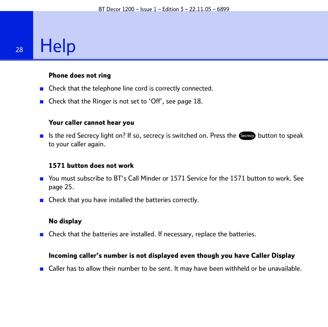 BT 1200 manual Help 