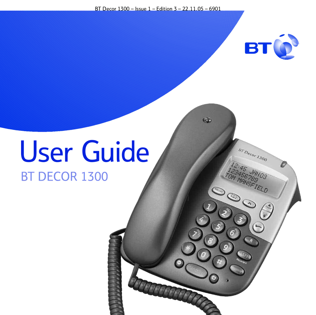 BT 1300 manual User Guide 