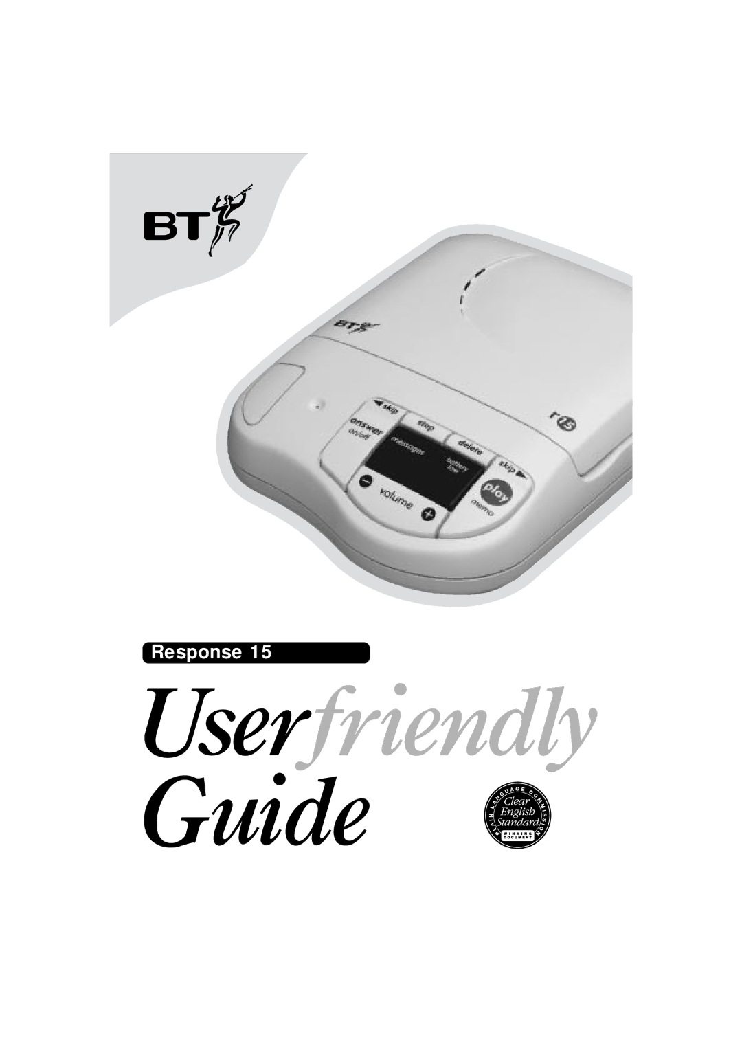 BT 15 manual Userfriendly Guide 