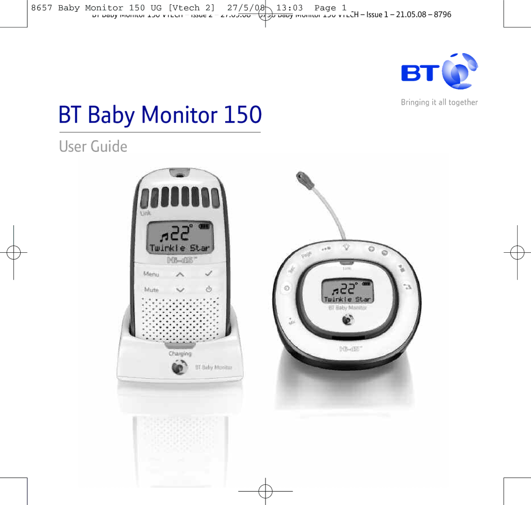 BT 150 manual BT Baby Monitor 