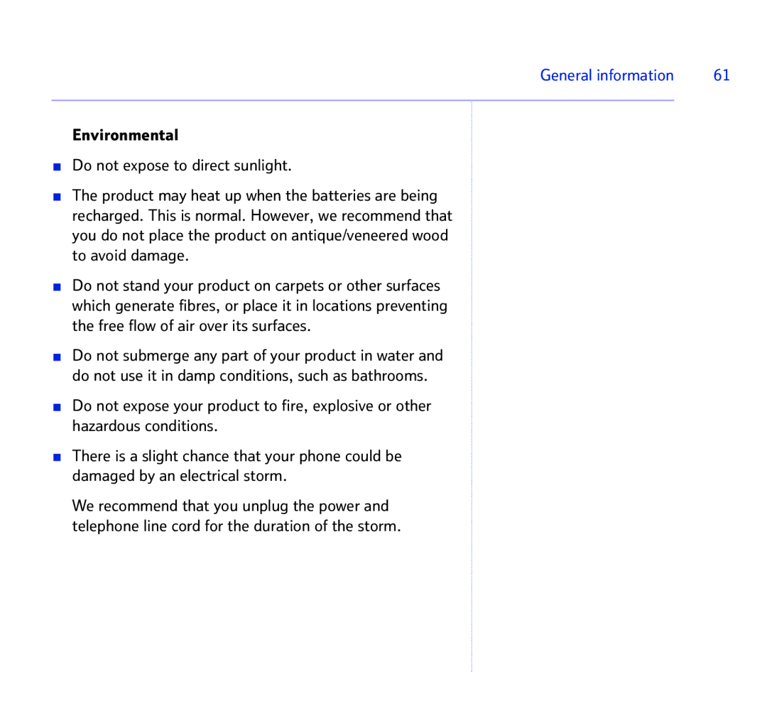 BT 1500 manual General information 