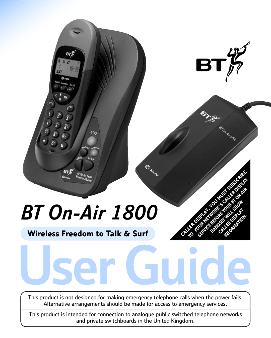 BT 1800 manual User Guide 