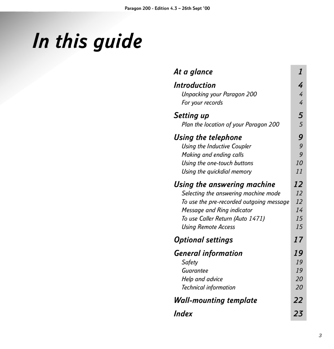 BT 200 manual This guide, Using the telephone 