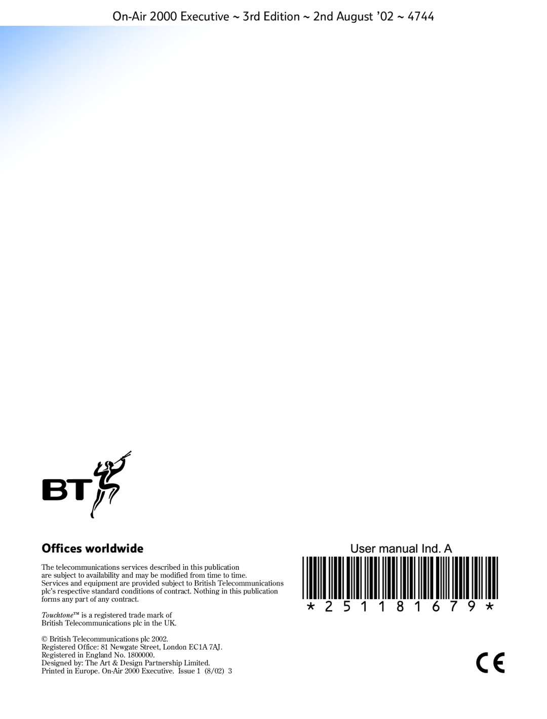 BT 2000 Executive manual 