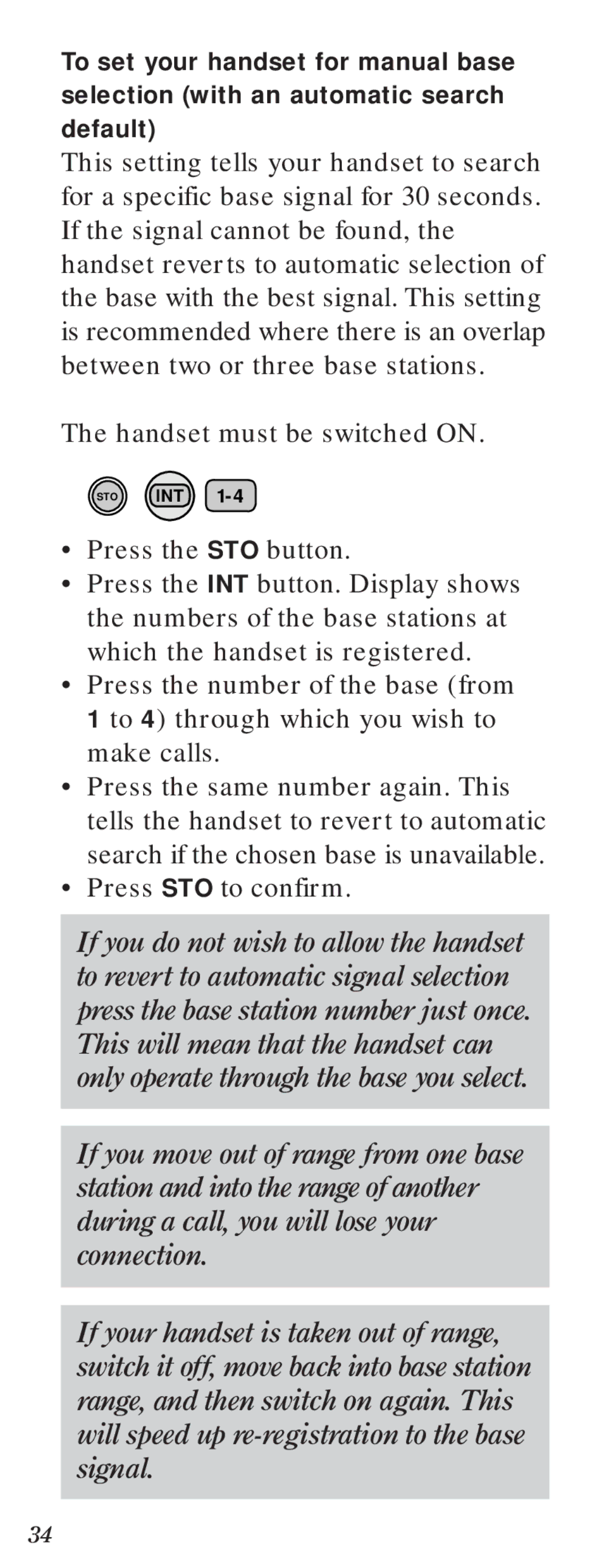 BT 2000 user manual Sto Int 