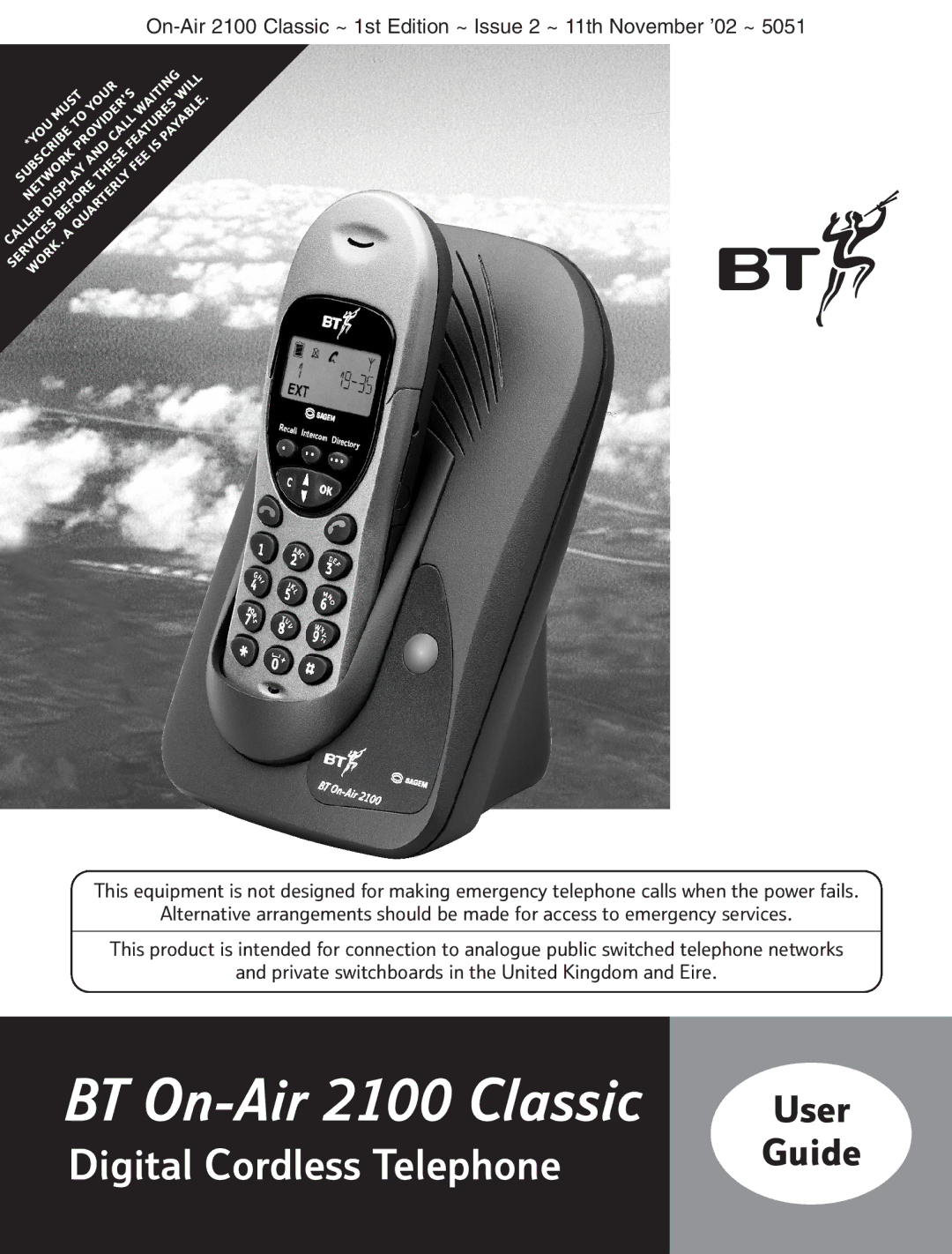 BT manual BT On-Air 2100 Classic 