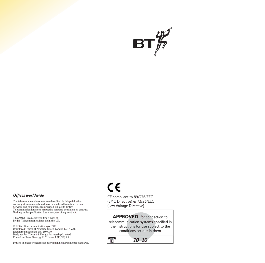 BT 2120 manual 610310 