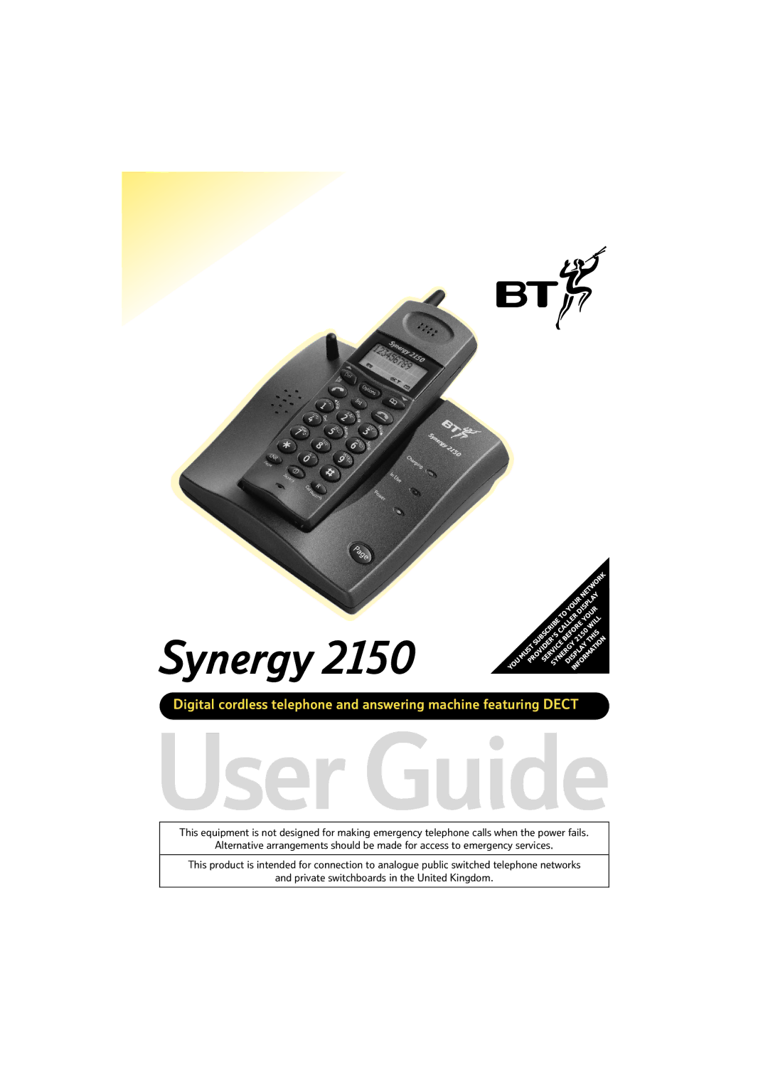 BT 2150 manual User Guide 