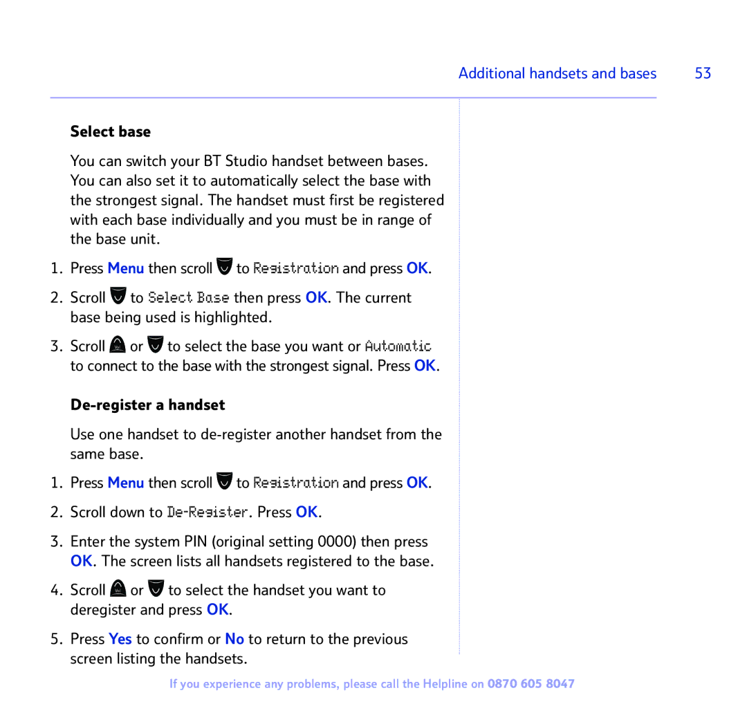 BT 2300 manual Additional handsets and bases 