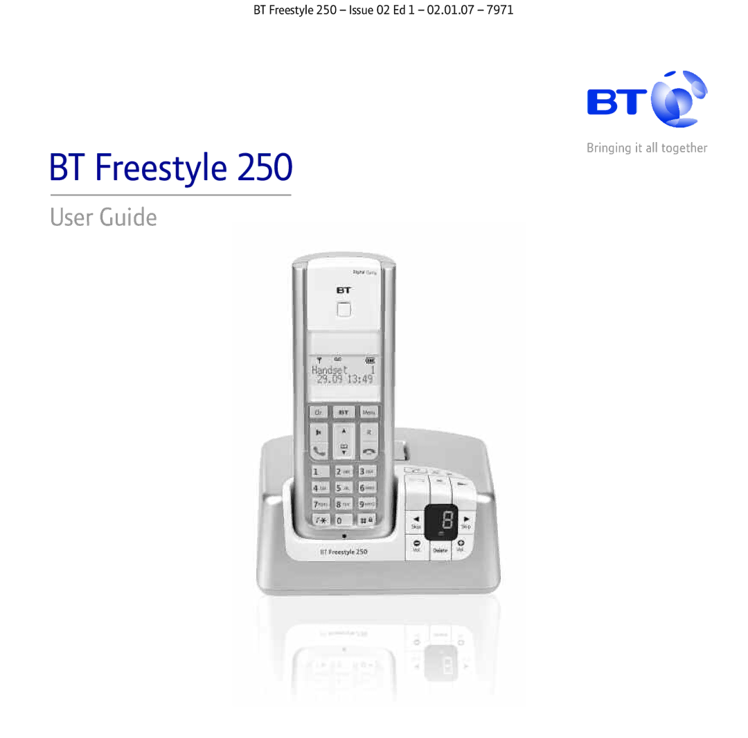 BT 250 manual BT Freestyle 