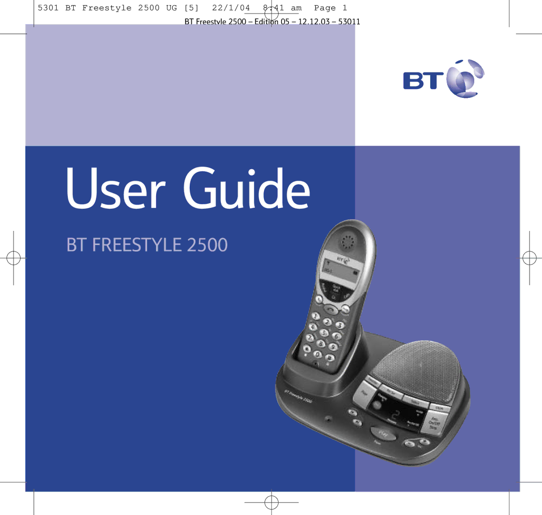 BT 2500 manual User Guide 